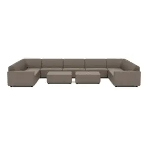 ICON LOUNGESET U-ZITS LARGE + 2 HOCKERS