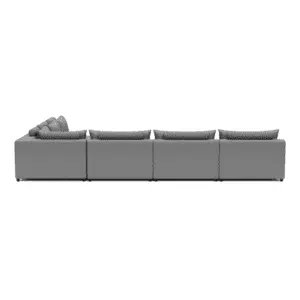 LUXURY LOUNGESET CORNER 450X340 + HOCKER (RECHTS)