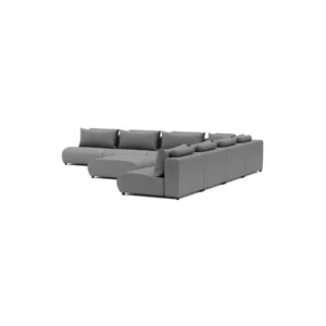 LUXURY LOUNGESET CORNER 450X450 + HOCKER (LINKS)