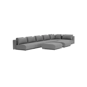 LUXURY LOUNGESET CORNER 560X230 + 2 HOCKERS (RECHTS)