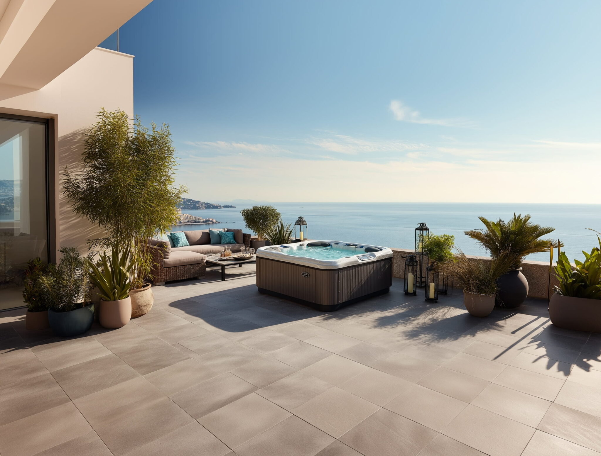 Spa d’exposition au showroom