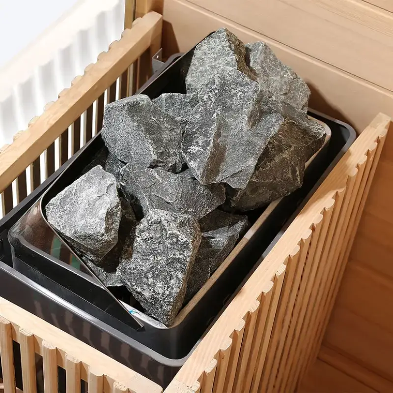 Sauna Wellis Serenis en hemlock – vue 3
