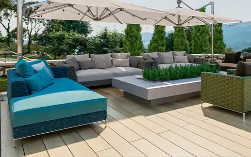 Terrasse sur plots