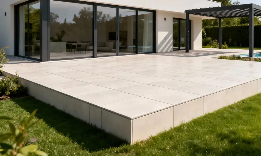Terrasse sur plots réalisée par Cocooon Terrasse sur plots réalisée par Cocooon