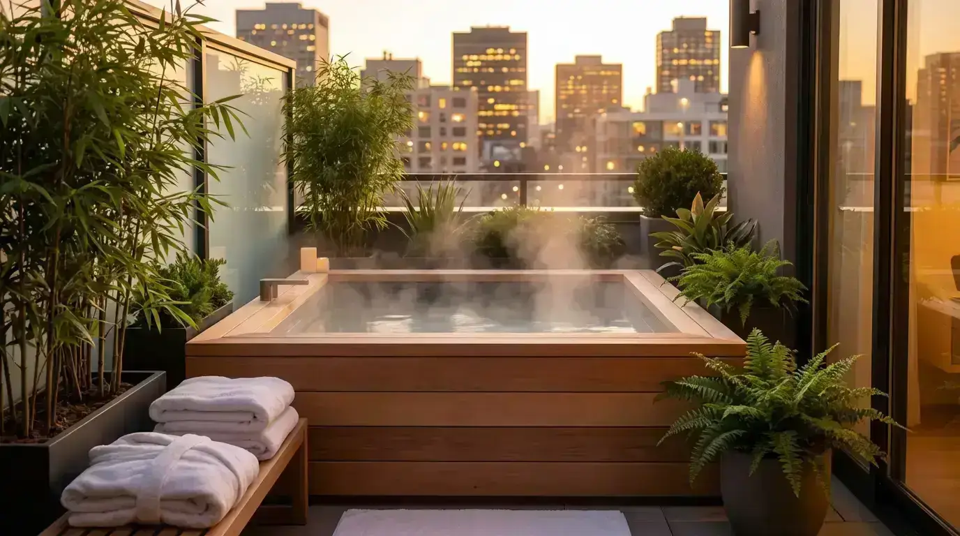 Spa extérieur pour un petit jardin : créez votre coin de détente sur mesure 2 Installation d'un spa extérieur dans un petit jardin