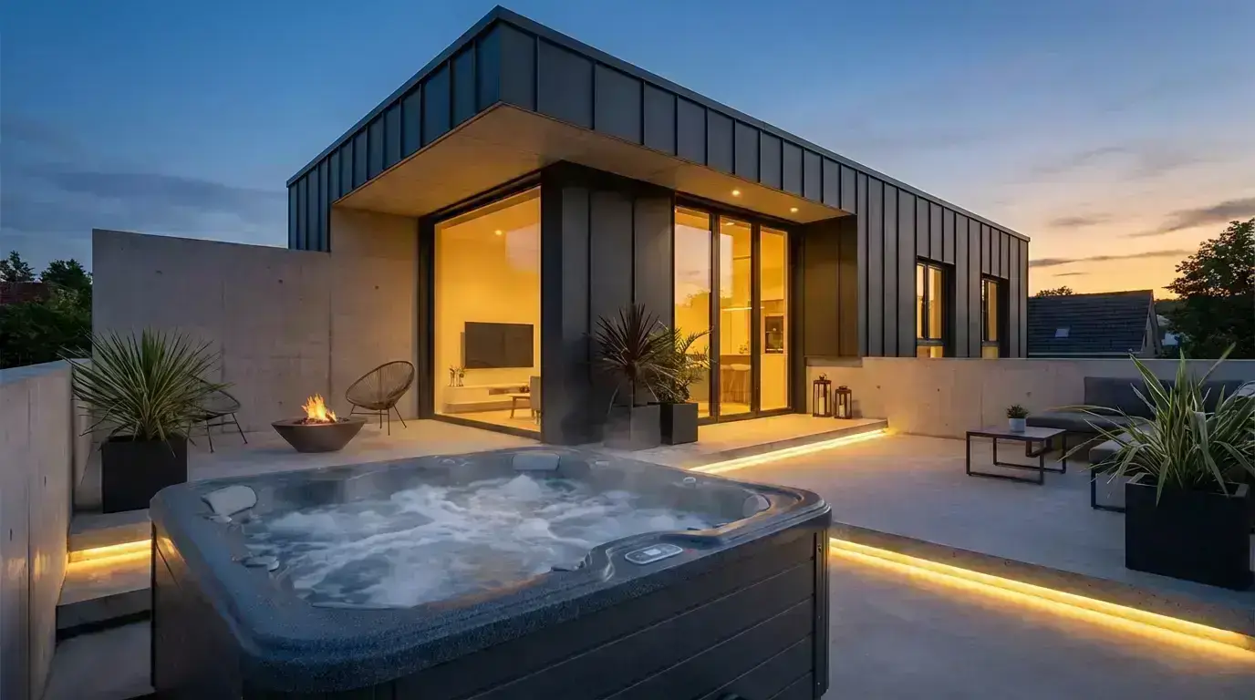 Spa extérieur pour un petit jardin : créez votre coin de détente sur mesure 1 Installation d'un spa extérieur dans un petit jardin
