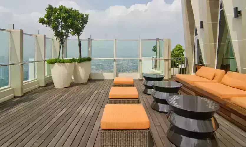 Terrasse en bois au jardin Terrasse en bois au jardin