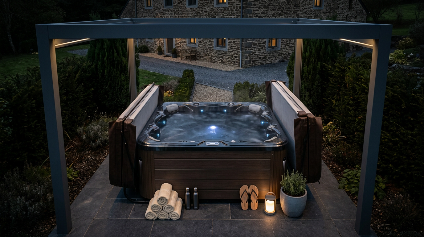 Spa ou pergola pour votre gîte en Ardenne : le guide ROI complet pour COCOOON illustration 03 Spa ou pergola pour votre gîte en Ardenne : le guide ROI complet pour COCOOON illustration 03